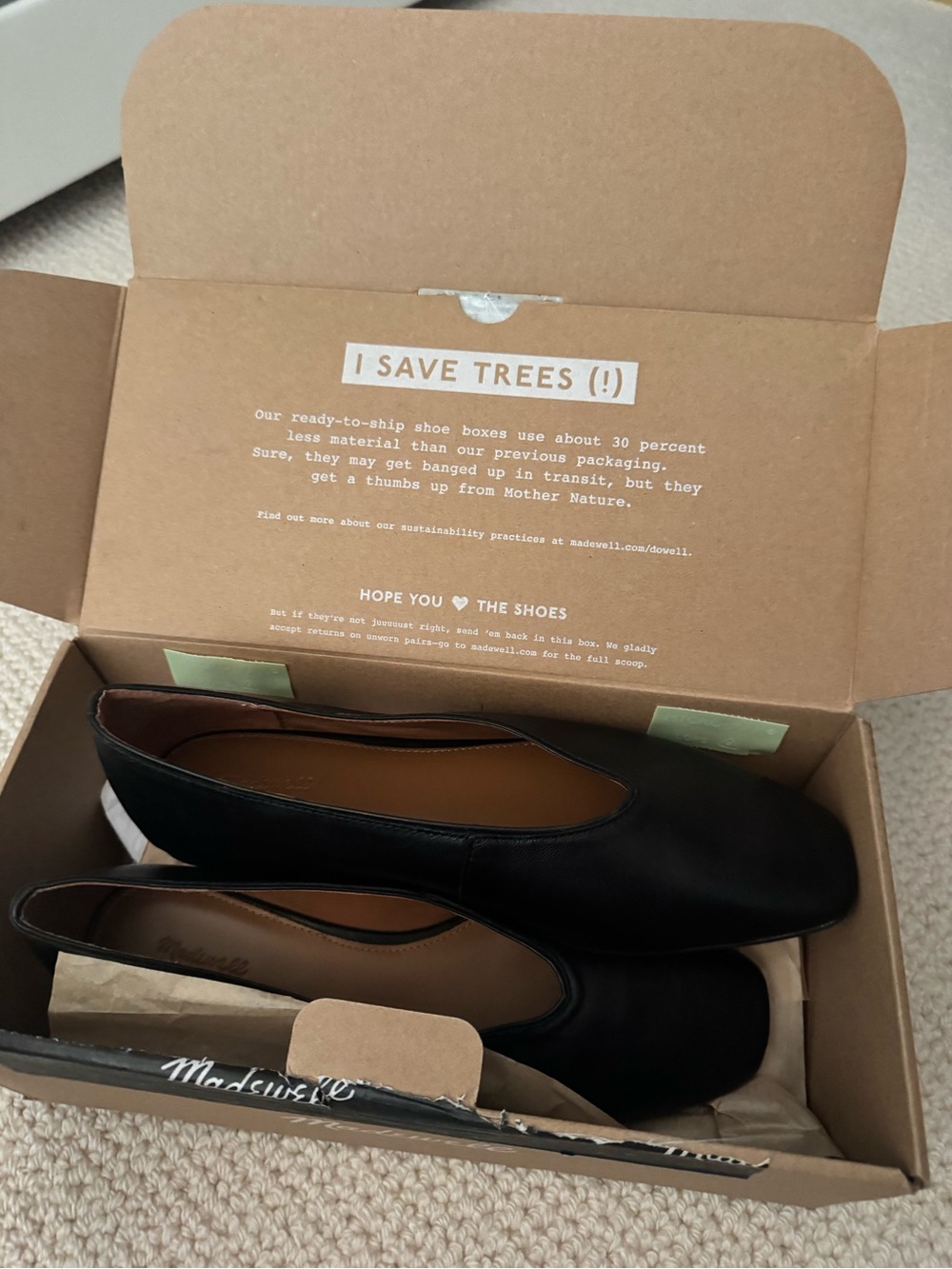 NEW Madewell black mylie ballet flats
Size 9.5 
Never worn - Picture 6 of 8